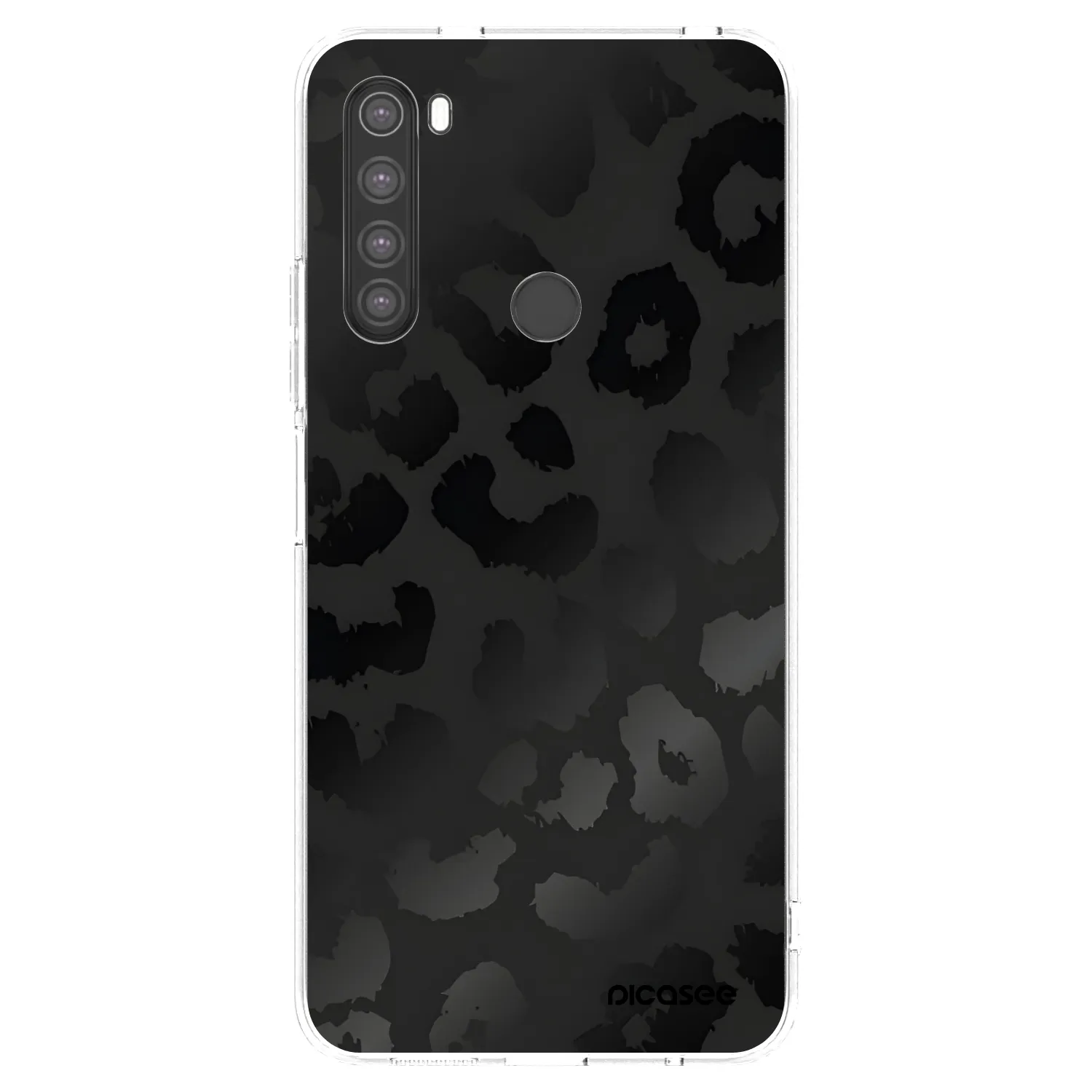 Picasee átlátszó szilikon tok az alábbi mobiltelefonokra Xiaomi Redmi Note 8 - Midnight Leopard
