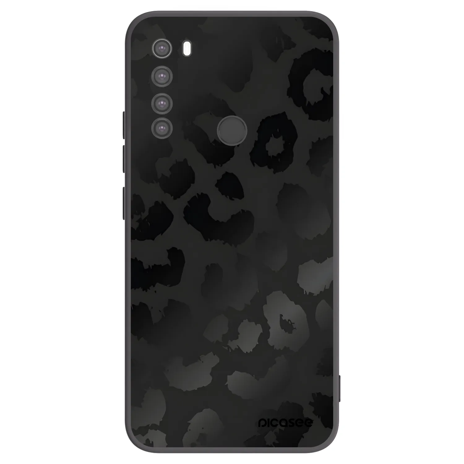 Picasee fekete szilikon tok az alábbi mobiltelefonokra Xiaomi Redmi Note 8 - Midnight Leopard
