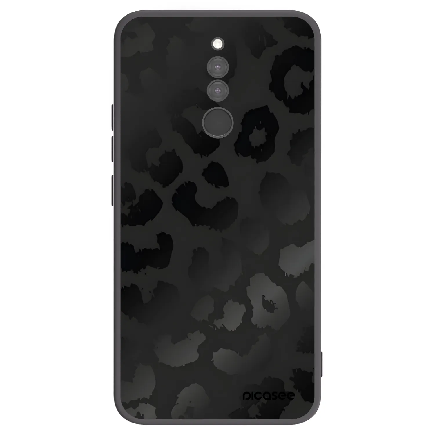 Picasee fekete szilikon tok az alábbi mobiltelefonokra Xiaomi Redmi 8 - Midnight Leopard