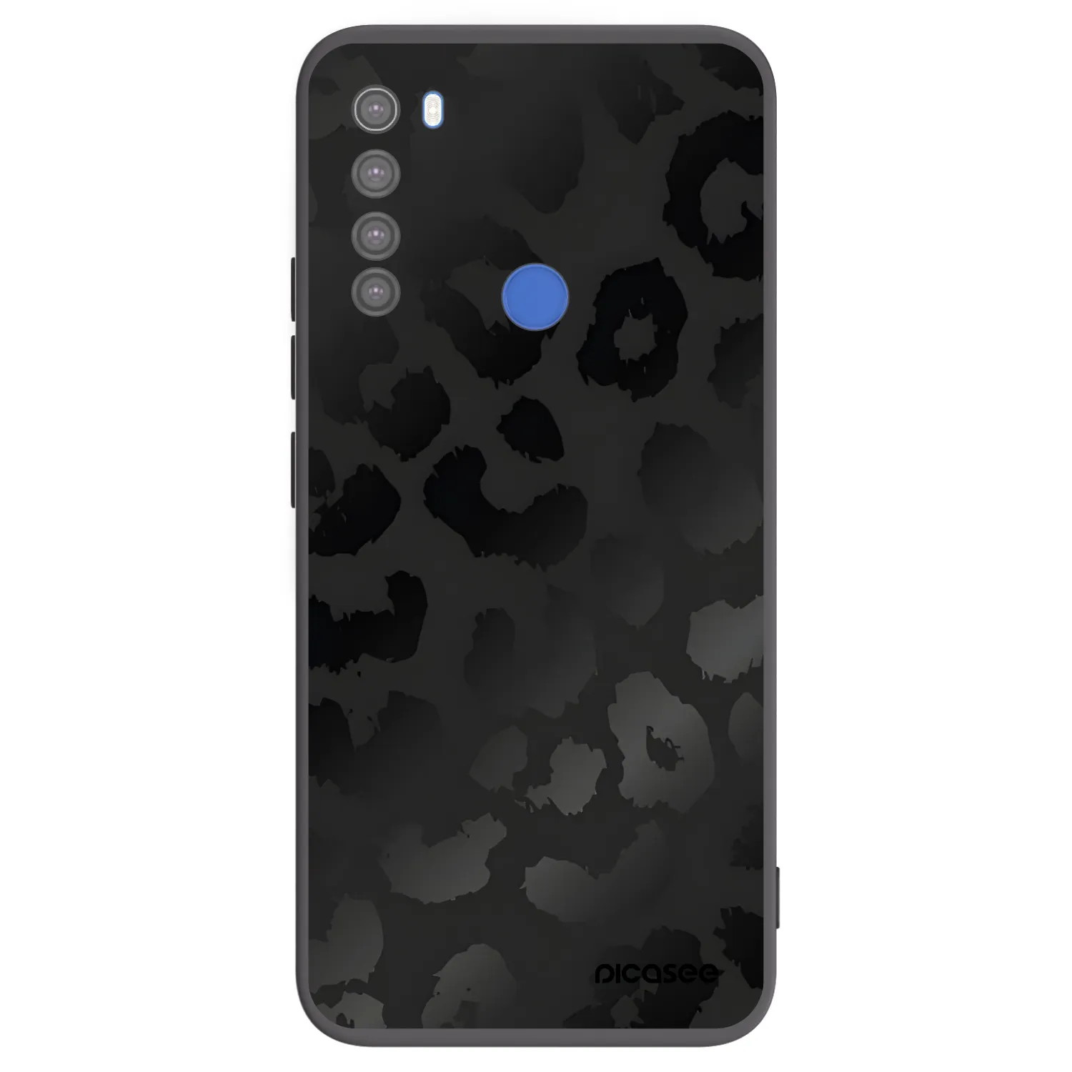 Picasee fekete szilikon tok az alábbi mobiltelefonokra Xiaomi Redmi Note 8T - Midnight Leopard