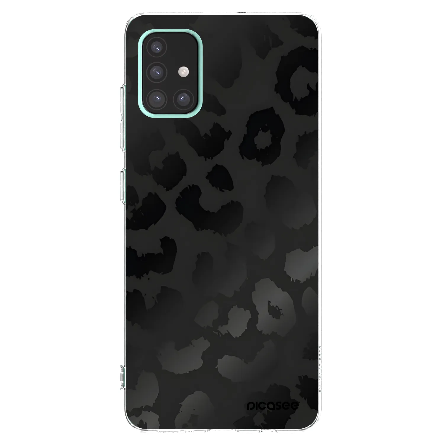 Picasee átlátszó szilikon tok az alábbi mobiltelefonokra Samsung Galaxy A51 A515F - Midnight Leopard