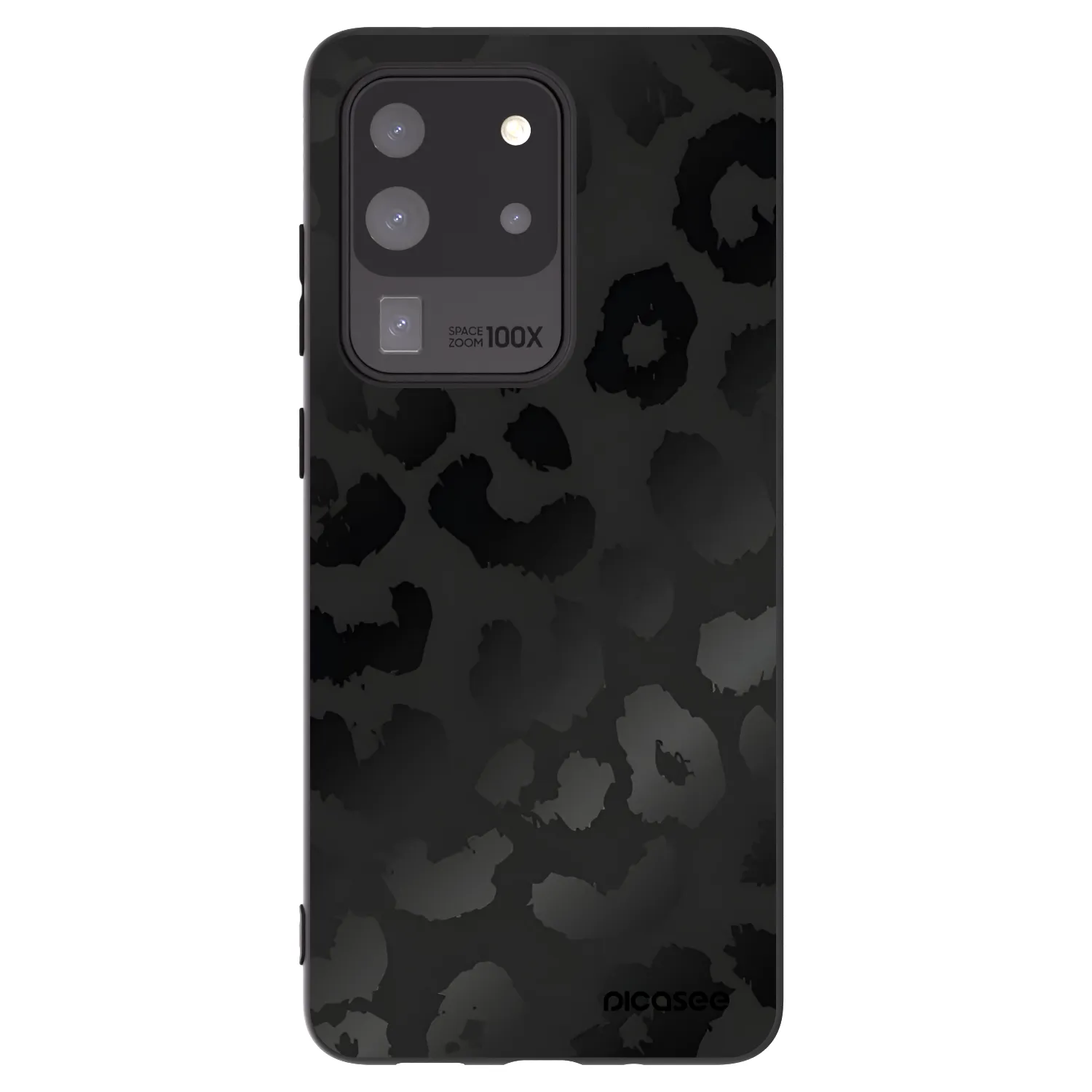 Picasee fekete szilikon tok az alábbi mobiltelefonokra Samsung Galaxy S20 Ultra 5G G988F - Midnight Leopard