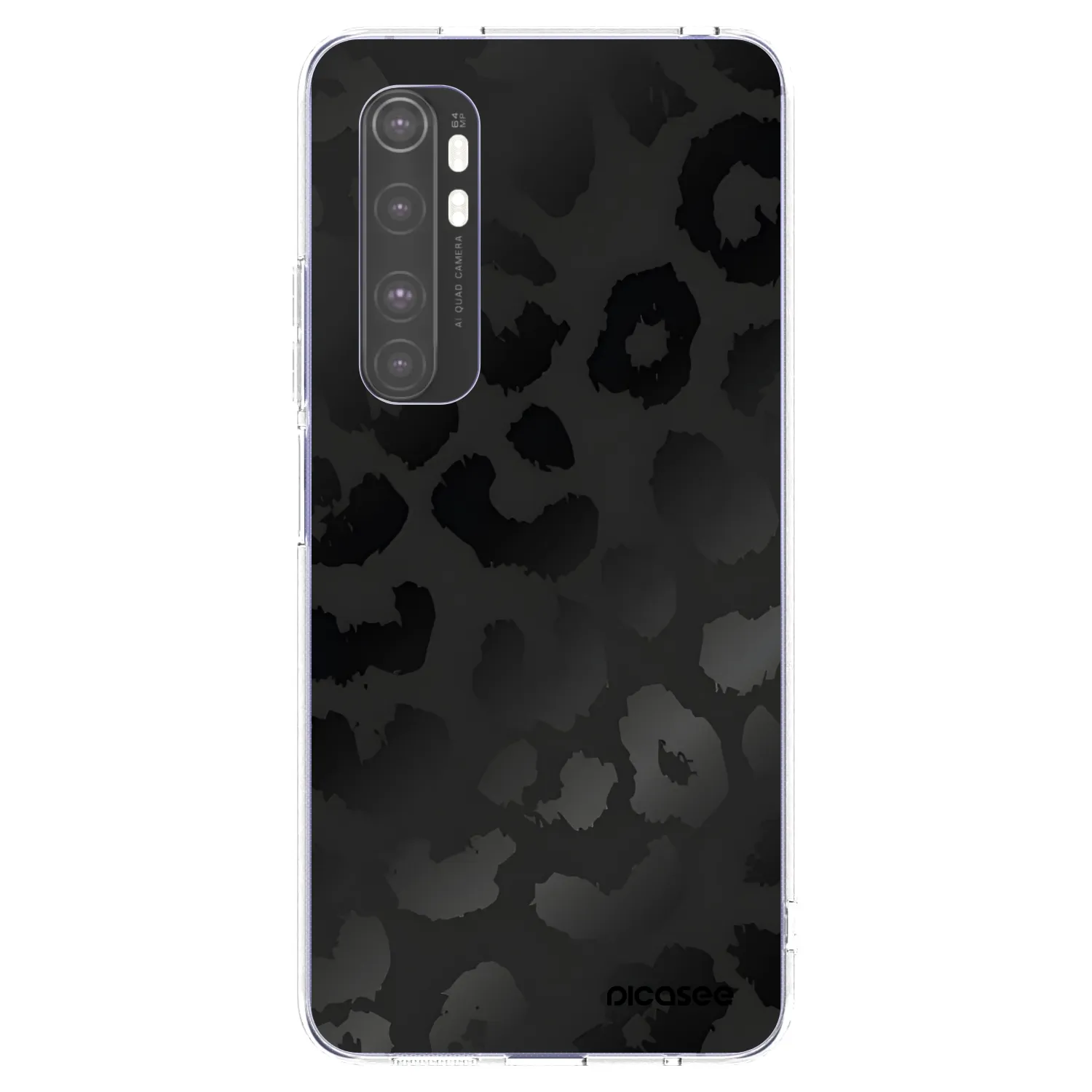 Picasee átlátszó szilikon tok az alábbi mobiltelefonokra Xiaomi Mi Note 10 Lite - Midnight Leopard