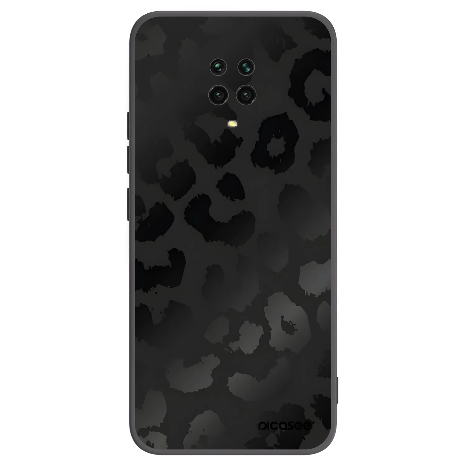 Picasee fekete szilikon tok az alábbi mobiltelefonokra Xiaomi Redmi Note 9S - Midnight Leopard