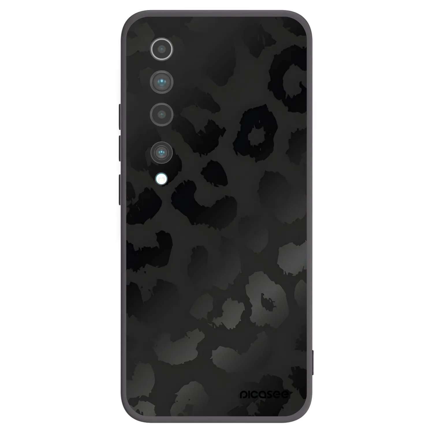 Picasee fekete szilikon tok az alábbi mobiltelefonokra Xiaomi Mi 10 - Midnight Leopard