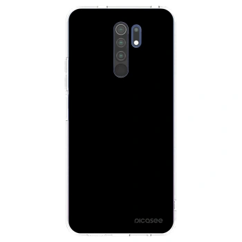 Picasee átlátszó szilikon tok az alábbi mobiltelefonokra Xiaomi Redmi 9 - Black Bliss