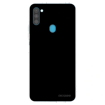 Picasee átlátszó szilikon tok az alábbi mobiltelefonokra Samsung Galaxy M11 - Black Bliss