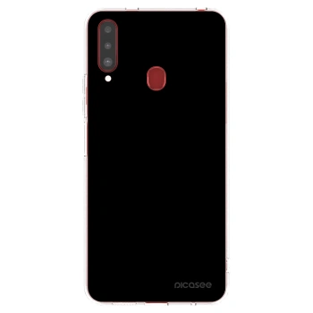 Picasee átlátszó szilikon tok az alábbi mobiltelefonokra Samsung Galaxy A20s - Black Bliss