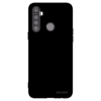 Picasee fekete szilikon tok az alábbi mobiltelefonokra Realme 5 - Black Bliss