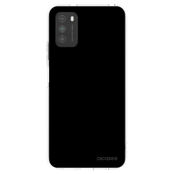 Picasee átlátszó szilikon tok az alábbi mobiltelefonokra Xiaomi Poco M3 - Black Bliss