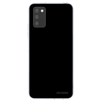 Picasee átlátszó szilikon tok az alábbi mobiltelefonokra Samsung Galaxy A02s A025G - Black Bliss