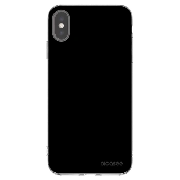 Picasee átlátszó szilikon tok az alábbi mobiltelefonokra Apple iPhone XS Max - Black Bliss