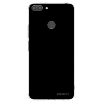 Picasee átlátszó szilikon tok az alábbi mobiltelefonokra Huawei P Smart - Black Bliss