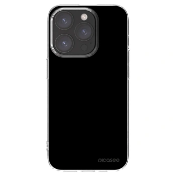 Picasee átlátszó szilikon tok az alábbi mobiltelefonokra Apple iPhone 15 Pro - Black Bliss