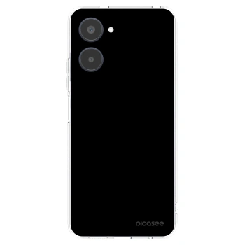 Picasee átlátszó szilikon tok az alábbi mobiltelefonokra Realme 10 4G - Black Bliss