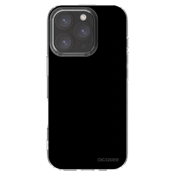 Picasee átlátszó szilikon tok az alábbi mobiltelefonokra Apple iPhone 16 Pro - Black Bliss