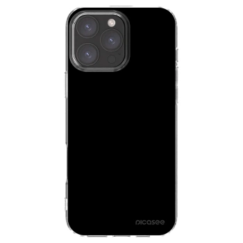 Picasee átlátszó szilikon tok az alábbi mobiltelefonokra Apple iPhone 16 Pro Max - Black Bliss