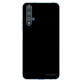Picasee átlátszó szilikon tok az alábbi mobiltelefonokra Huawei Nova 5T - Black Bliss