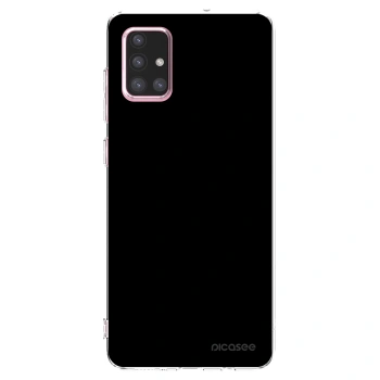 Picasee átlátszó szilikon tok az alábbi mobiltelefonokra Samsung Galaxy A71 A715F - Black Bliss