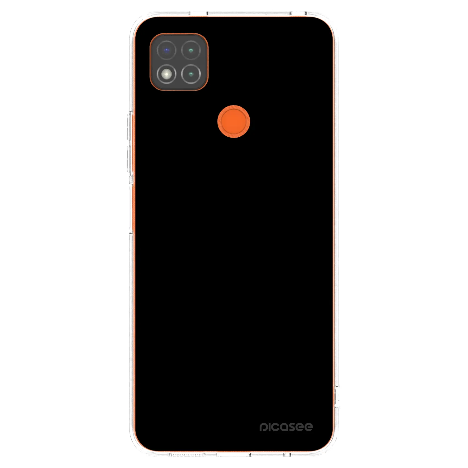 Picasee átlátszó szilikon tok az alábbi mobiltelefonokra Xiaomi Redmi 9C - Black Bliss
