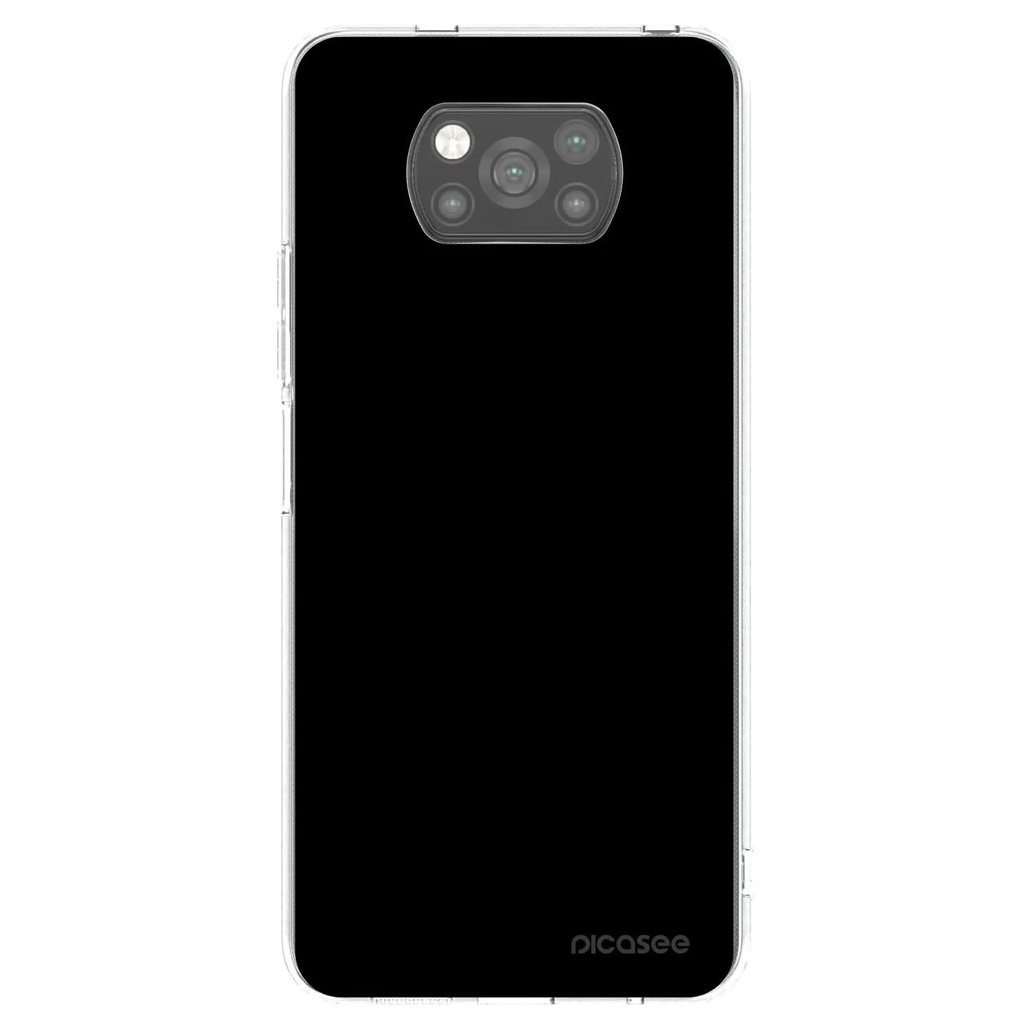 Picasee fekete szilikon tok az alábbi mobiltelefonokra Xiaomi Poco X3 - Black Bliss