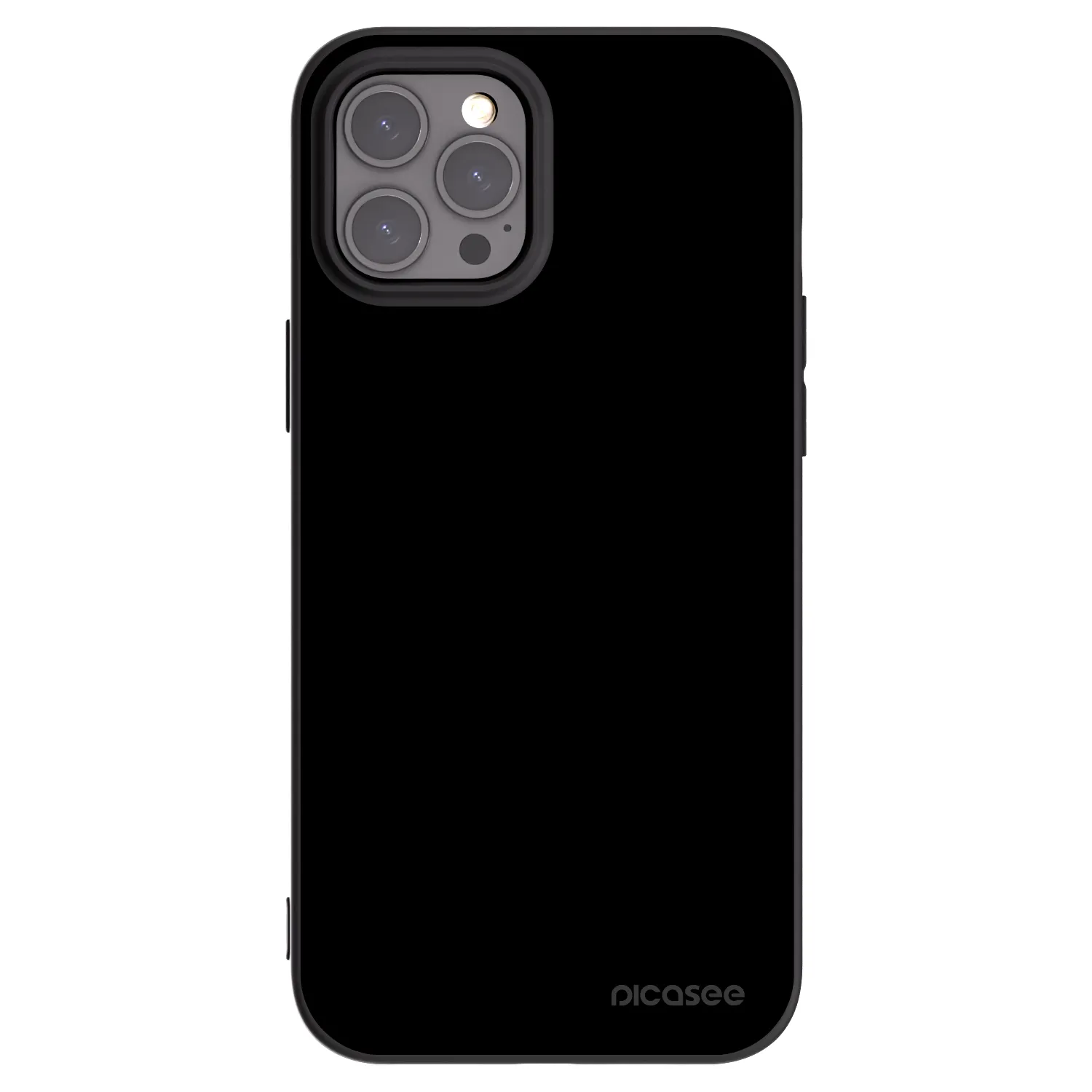 Picasee fekete szilikon tok az alábbi mobiltelefonokra Apple iPhone 12 Pro Max - Black Bliss
