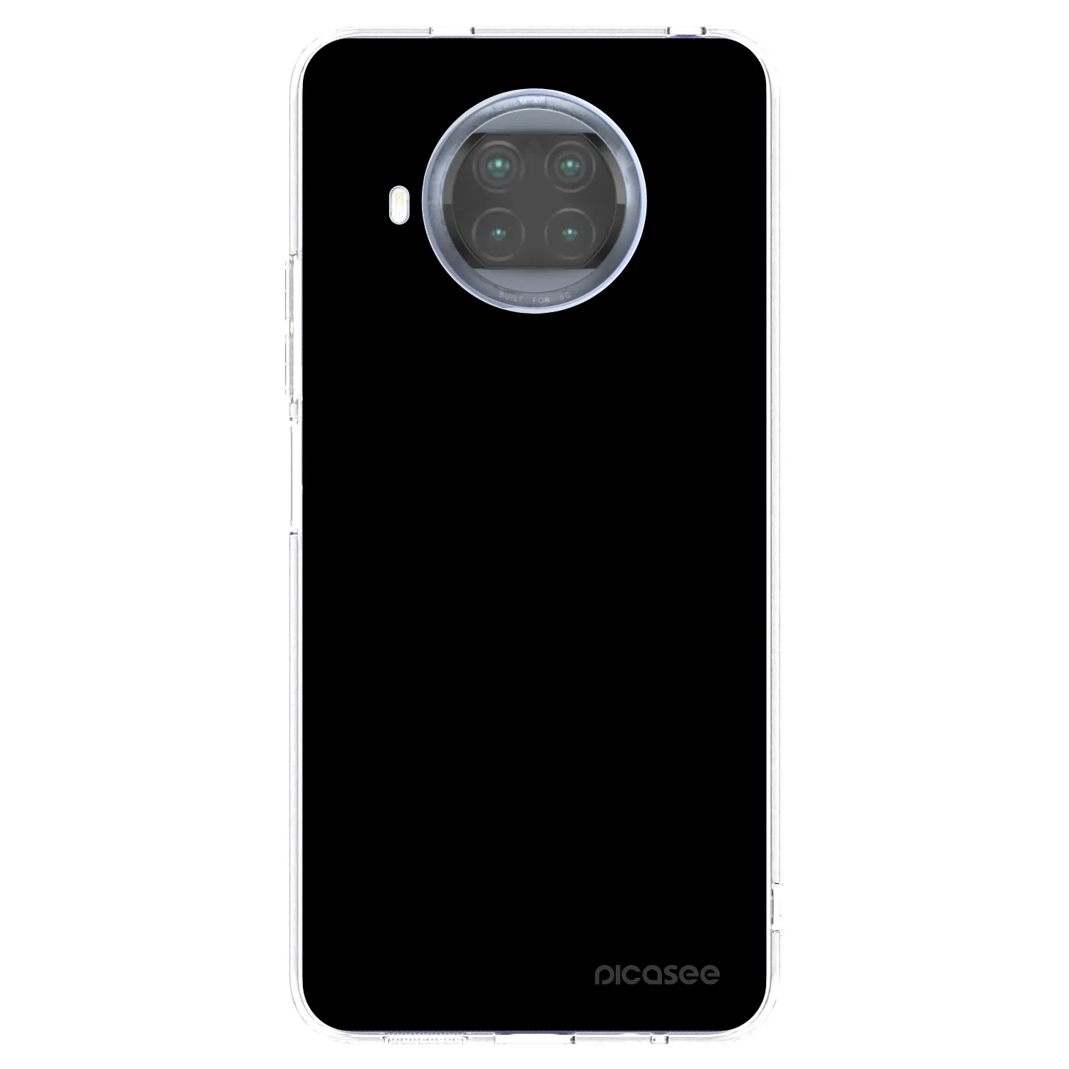 Picasee átlátszó szilikon tok az alábbi mobiltelefonokra Xiaomi Mi 10T Lite - Black Bliss