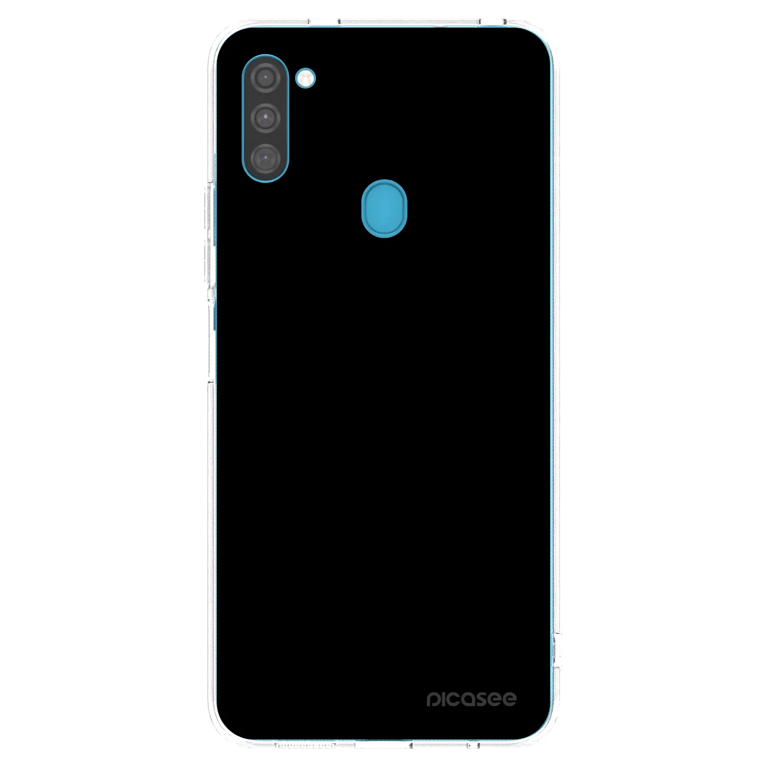 Picasee átlátszó szilikon tok az alábbi mobiltelefonokra Samsung Galaxy M11 - Black Bliss