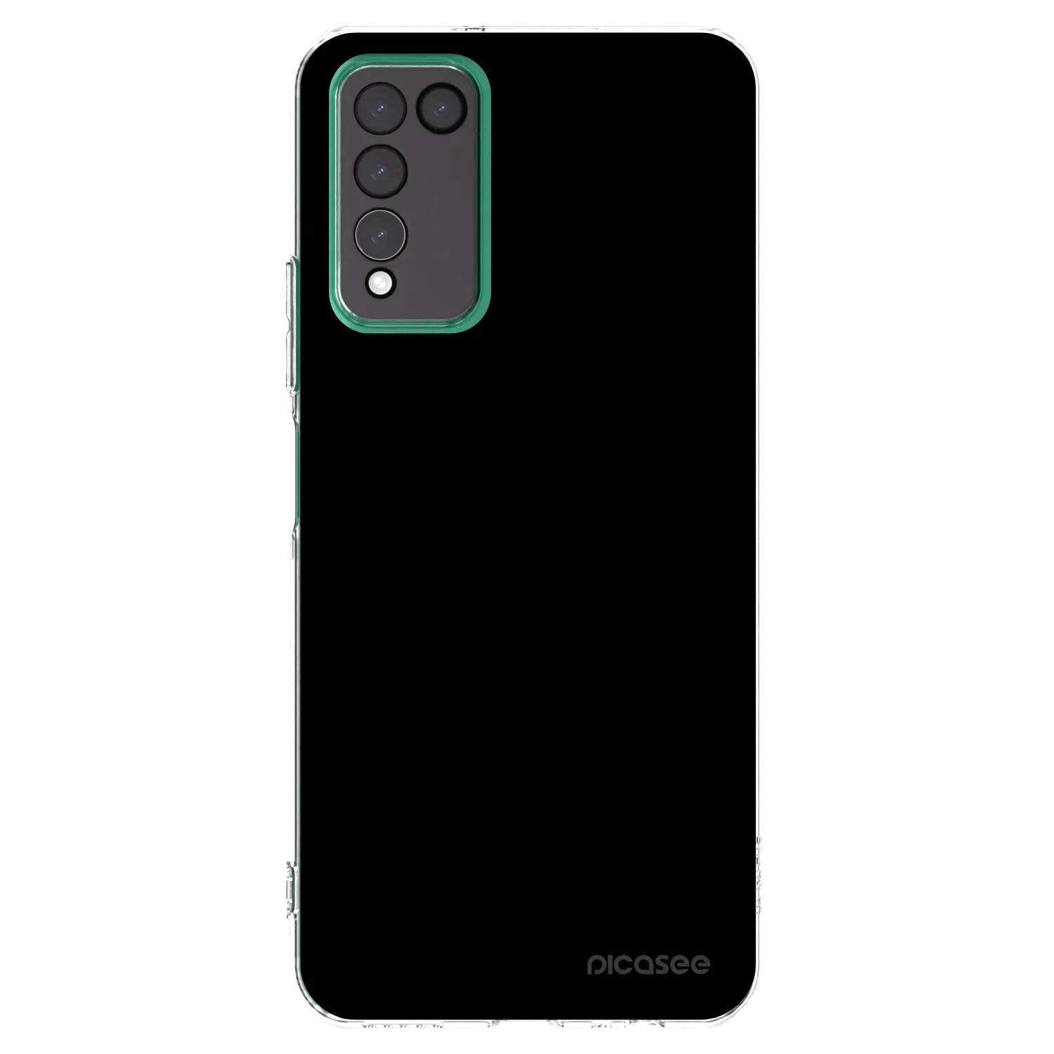 Picasee átlátszó szilikon tok az alábbi mobiltelefonokra Honor 10X Lite - Black Bliss
