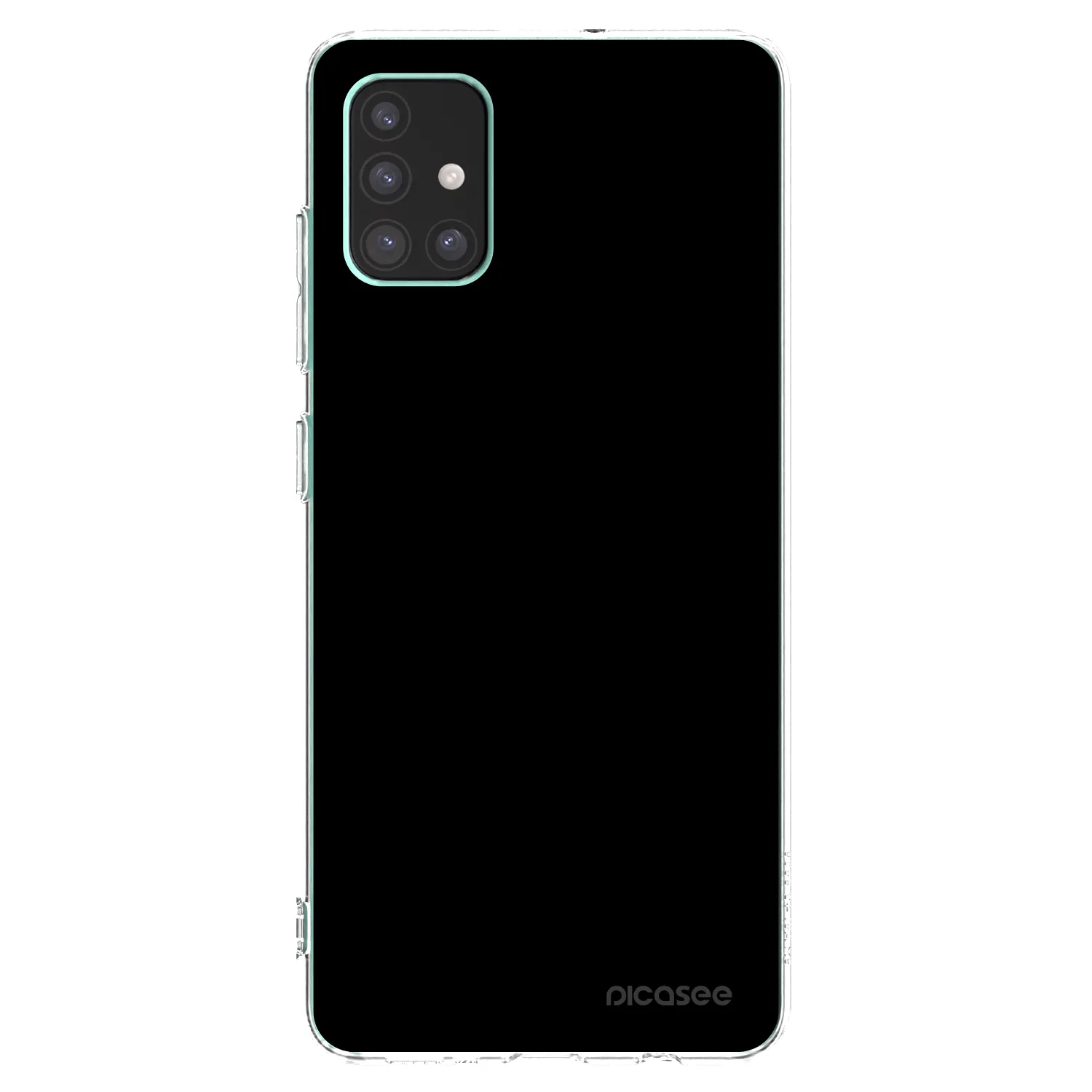 Picasee átlátszó szilikon tok az alábbi mobiltelefonokra Samsung Galaxy M51 M515F - Black Bliss