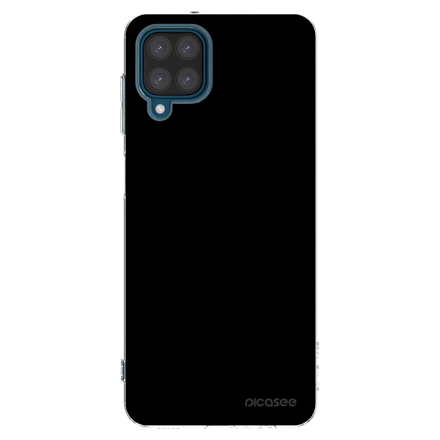 Picasee átlátszó szilikon tok az alábbi mobiltelefonokra Samsung Galaxy A12 A125F - Black Bliss