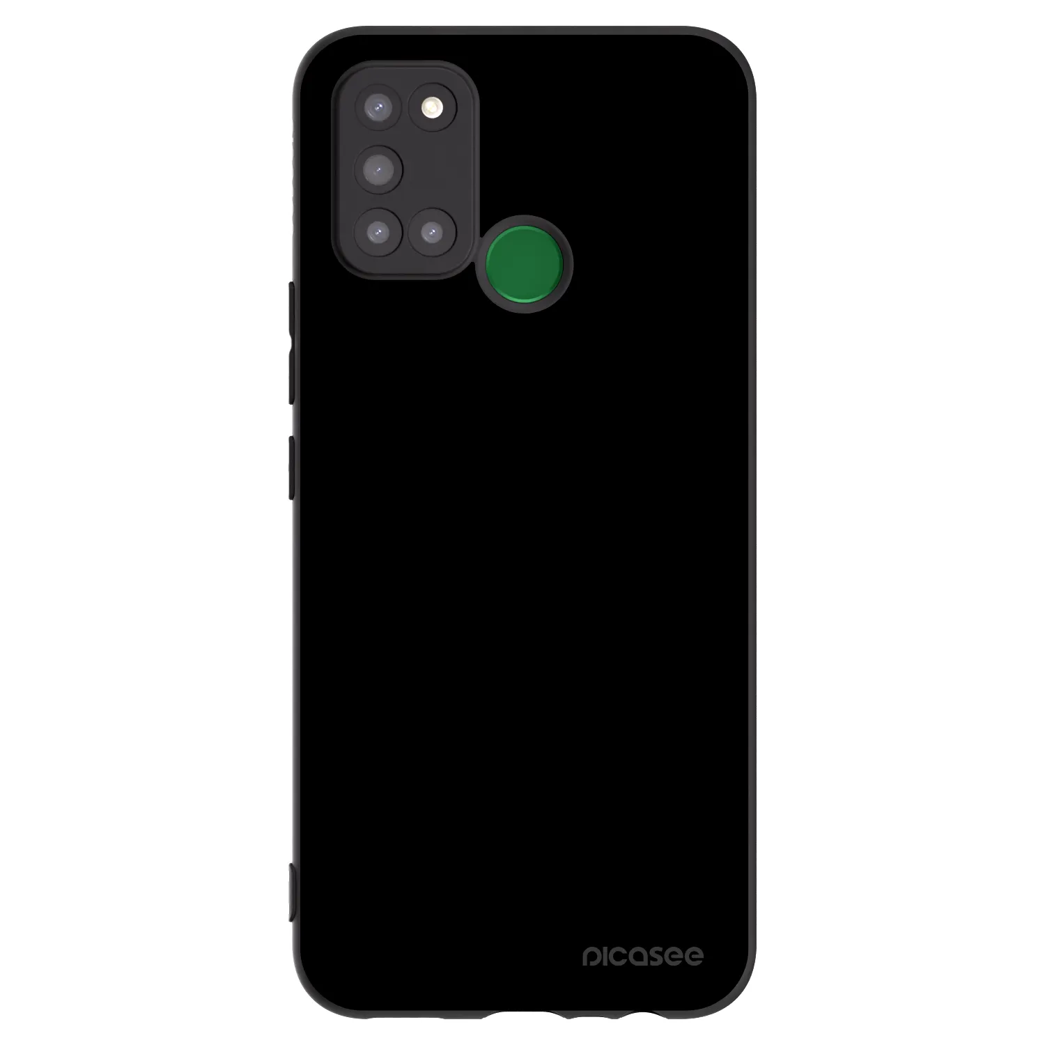 Picasee fekete szilikon tok az alábbi mobiltelefonokra Realme 7i - Black Bliss