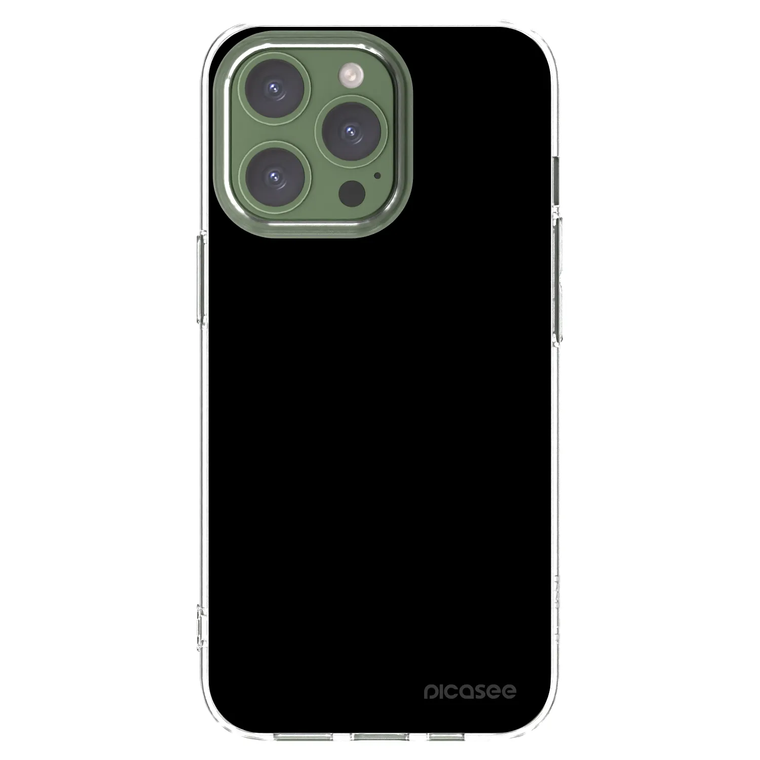 Picasee átlátszó szilikon tok az alábbi mobiltelefonokra Apple iPhone 13 Pro - Black Bliss