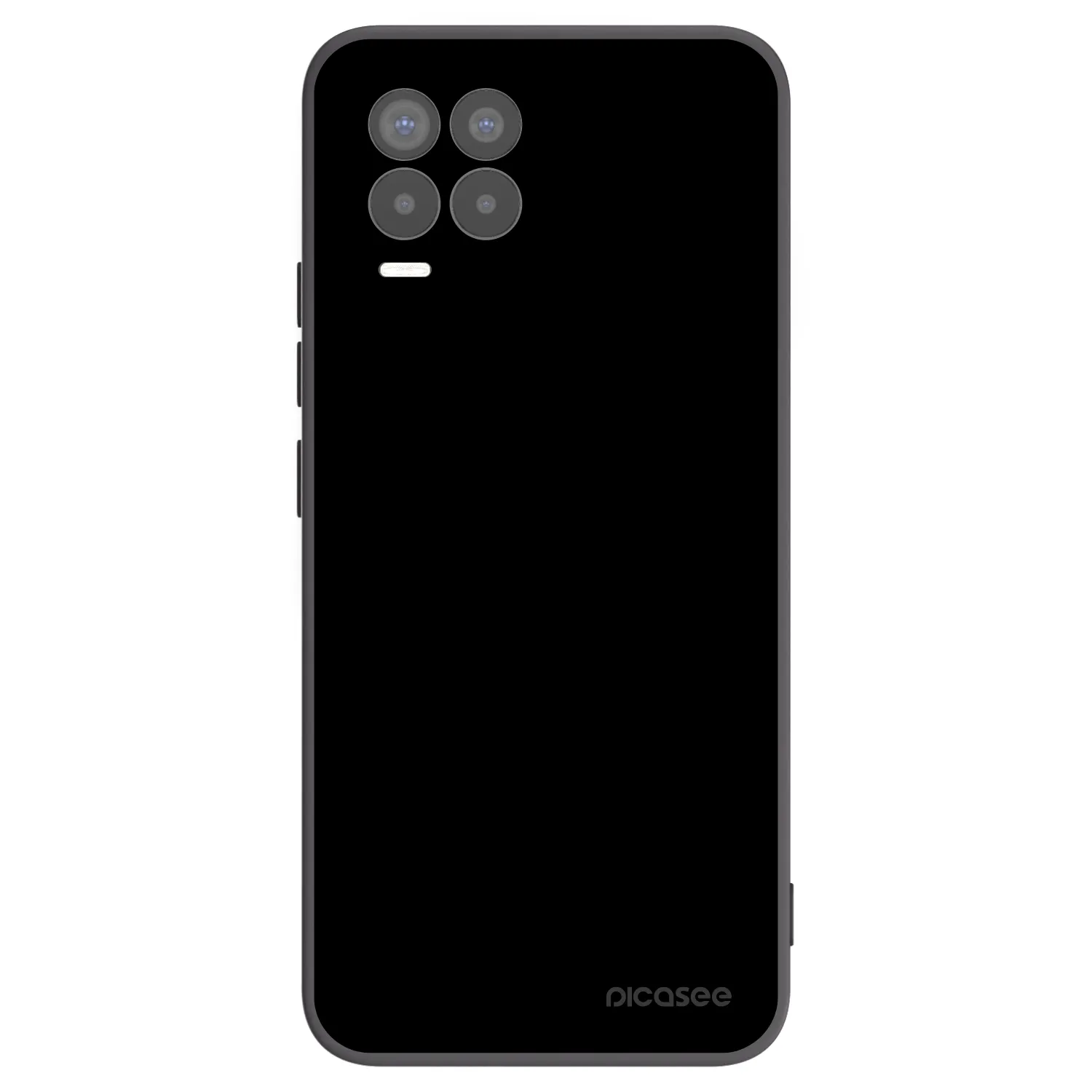 Picasee fekete szilikon tok az alábbi mobiltelefonokra Realme 8 Pro - Black Bliss