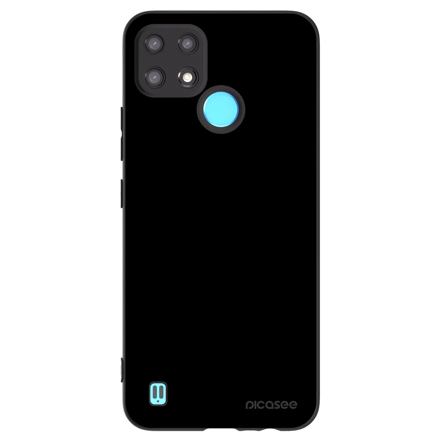 Picasee fekete szilikon tok az alábbi mobiltelefonokra Realme C21 - Black Bliss
