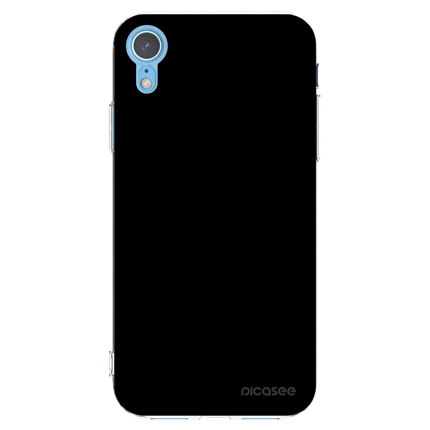 Picasee átlátszó szilikon tok az alábbi mobiltelefonokra Apple iPhone XR - Black Bliss