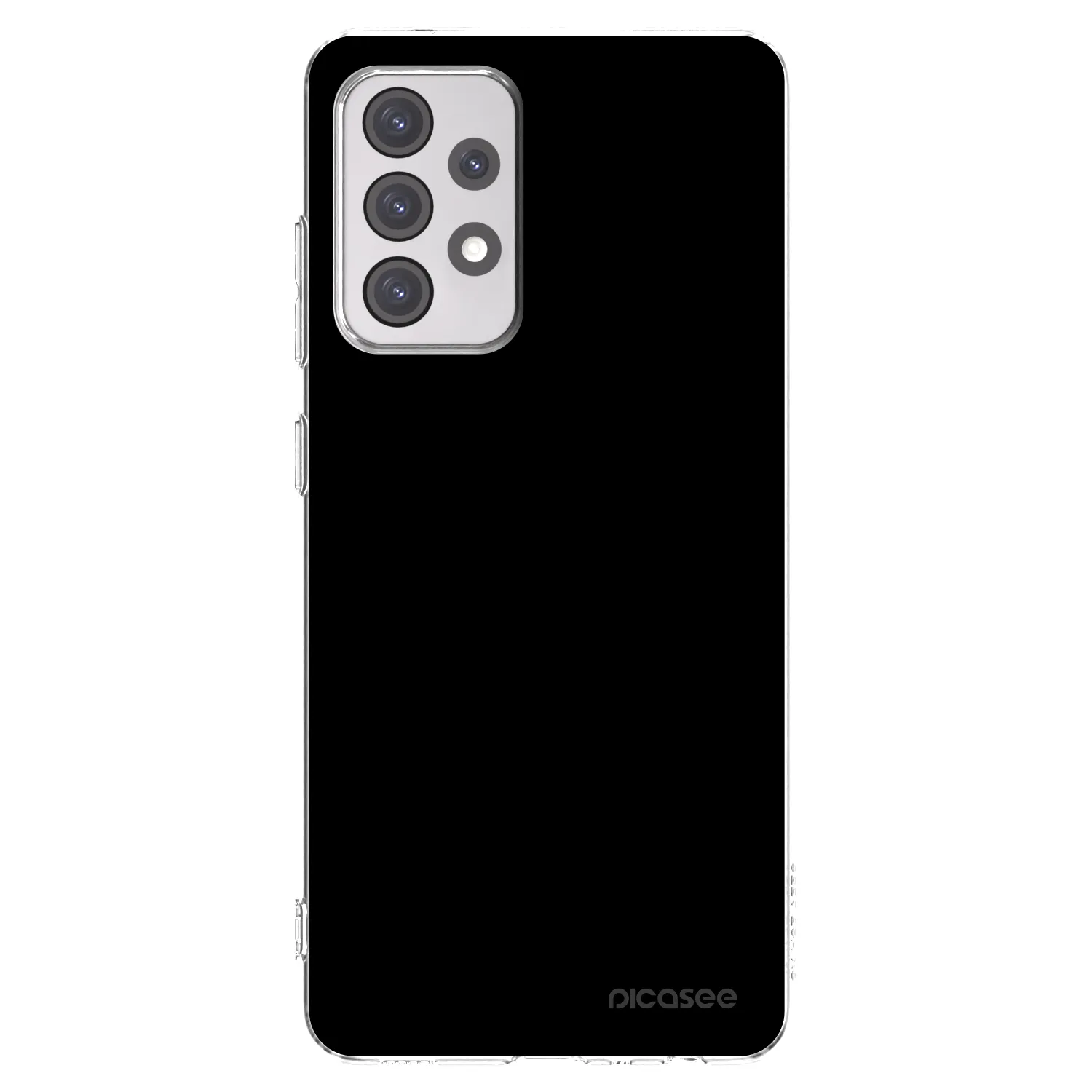 Picasee átlátszó szilikon tok az alábbi mobiltelefonokra Samsung Galaxy A52s 5G A528B - Black Bliss