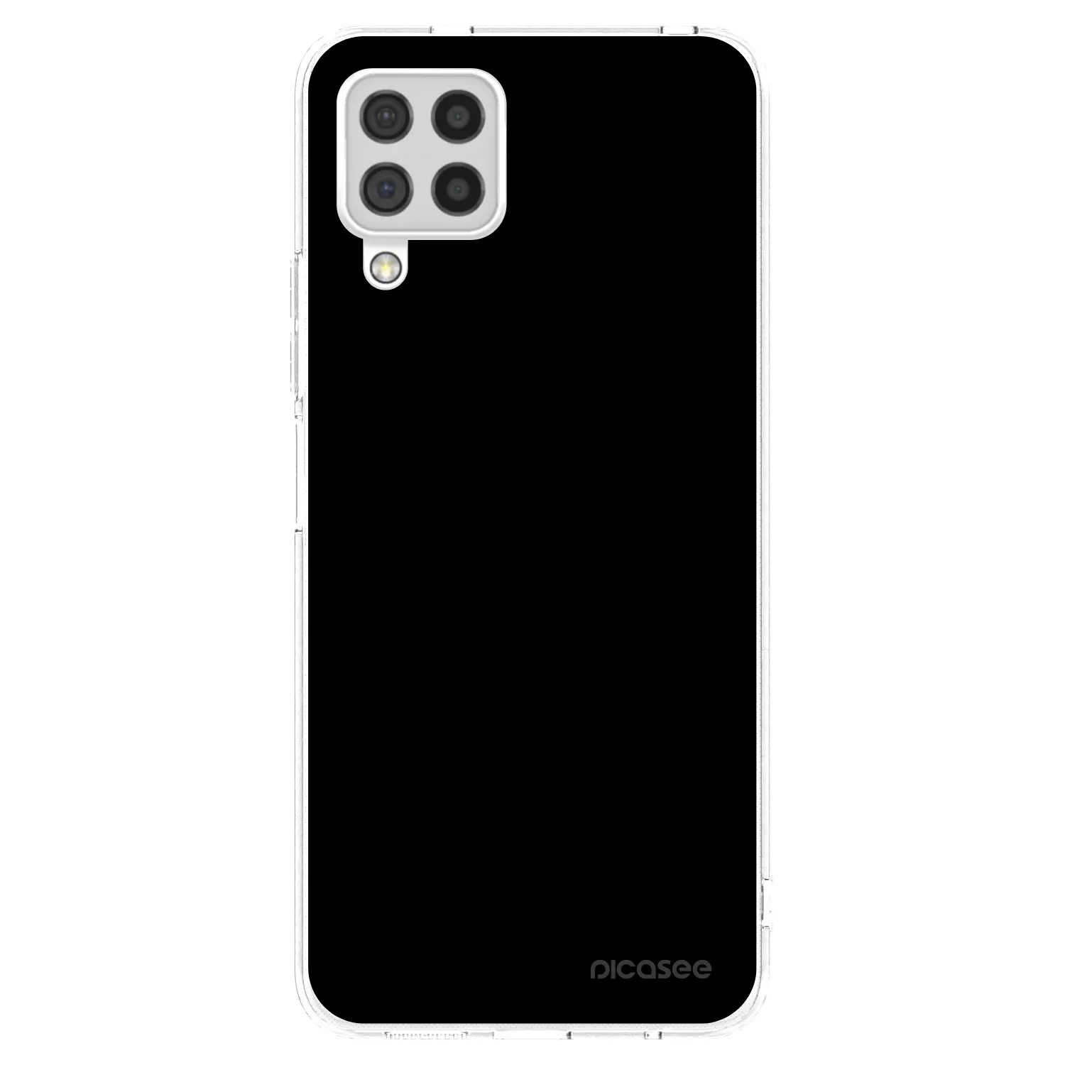 Picasee átlátszó szilikon tok az alábbi mobiltelefonokra Samsung Galaxy A22 A225F 4G - Black Bliss