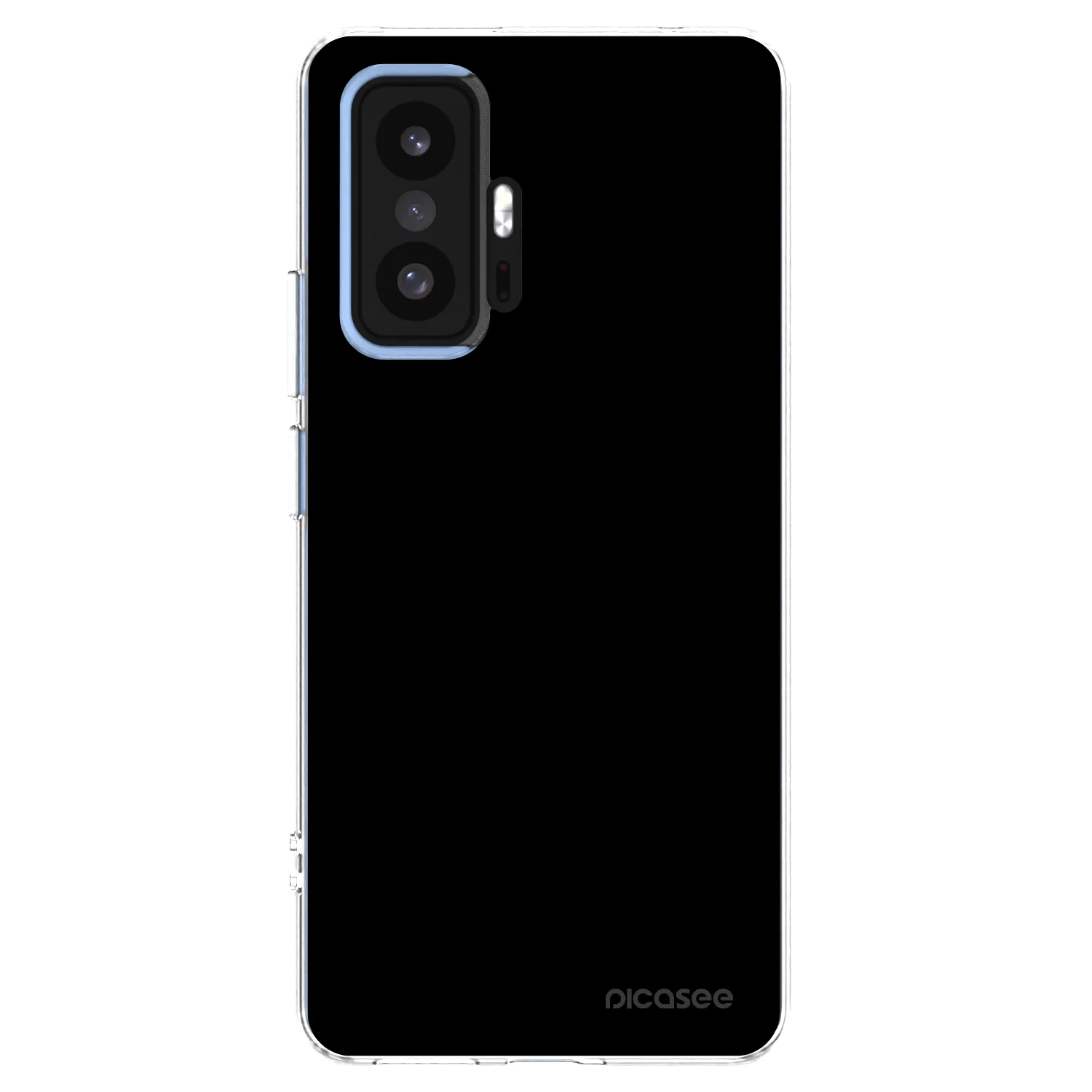 Picasee átlátszó szilikon tok az alábbi mobiltelefonokra Xiaomi 11T - Black Bliss