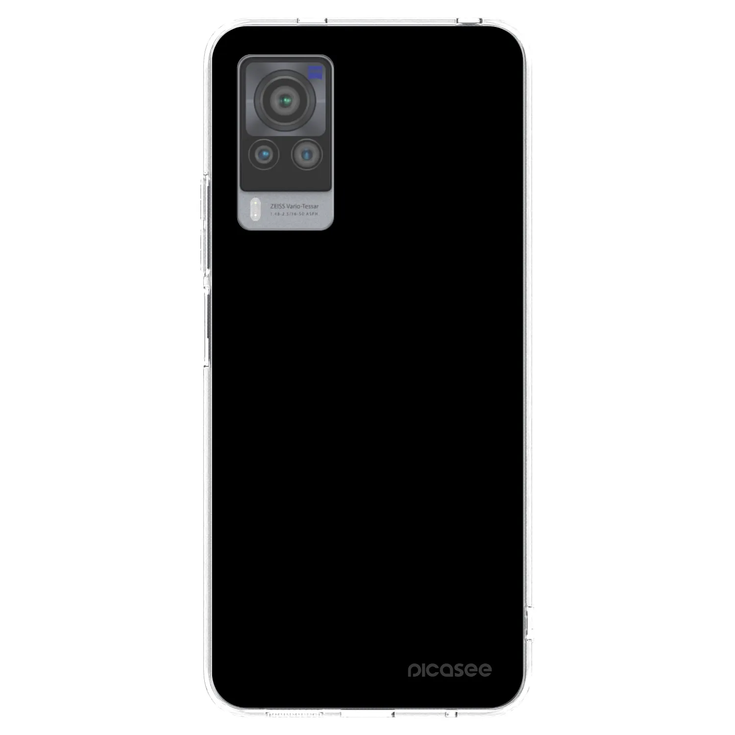 Picasee átlátszó szilikon tok az alábbi mobiltelefonokra Vivo X60 Pro 5G - Black Bliss
