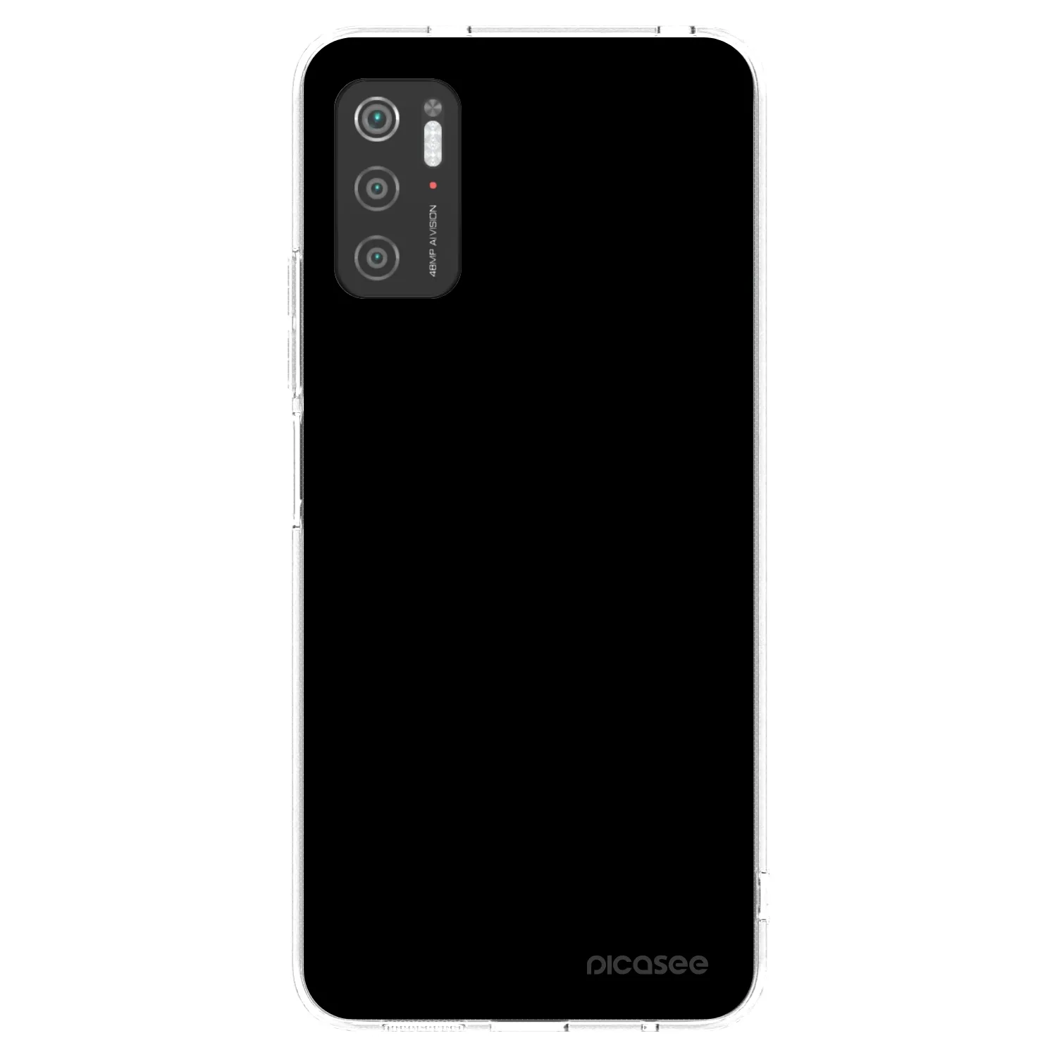 Picasee átlátszó szilikon tok az alábbi mobiltelefonokra Xiaomi Poco M3 Pro 5G - Black Bliss