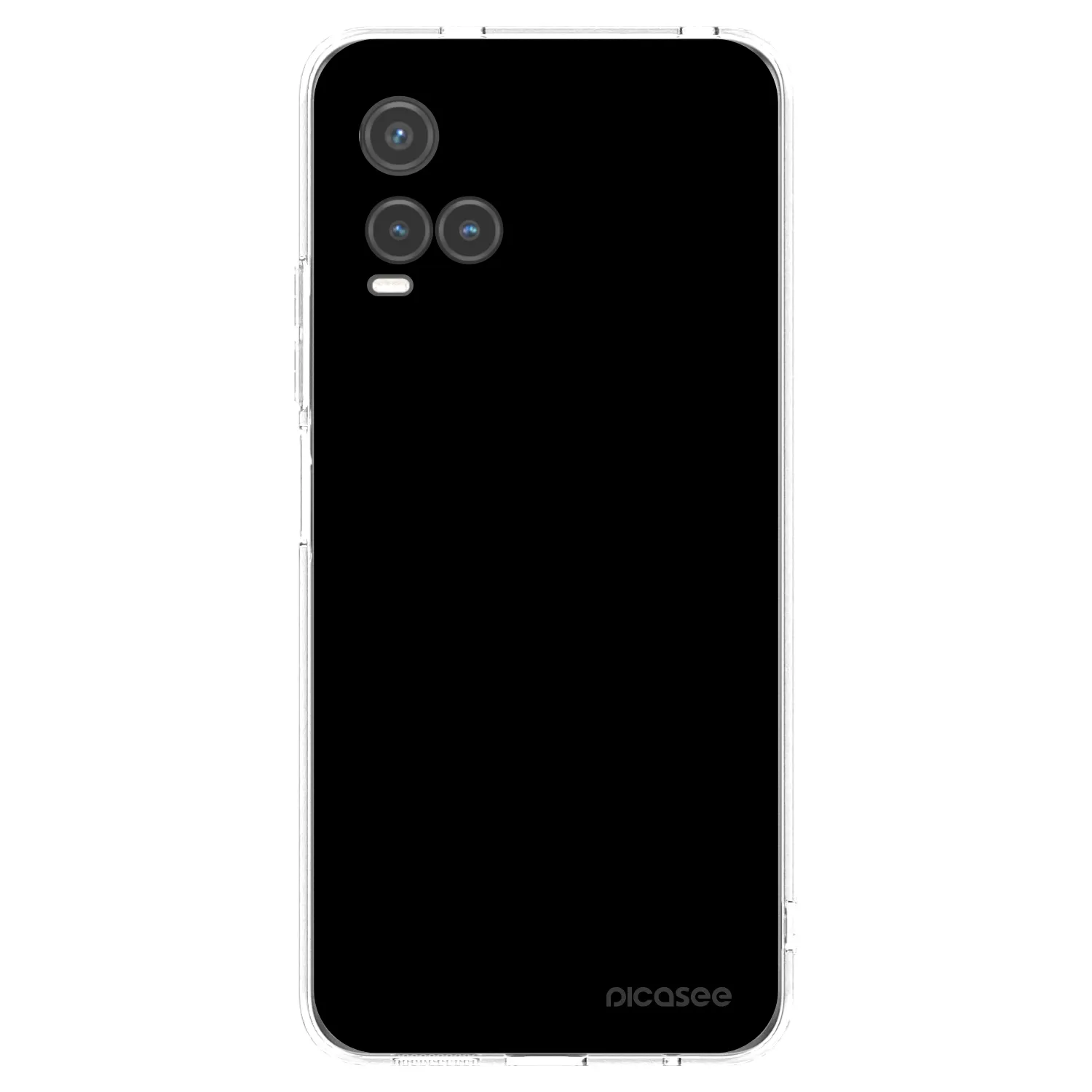Picasee átlátszó szilikon tok az alábbi mobiltelefonokra Vivo Y33s - Black Bliss
