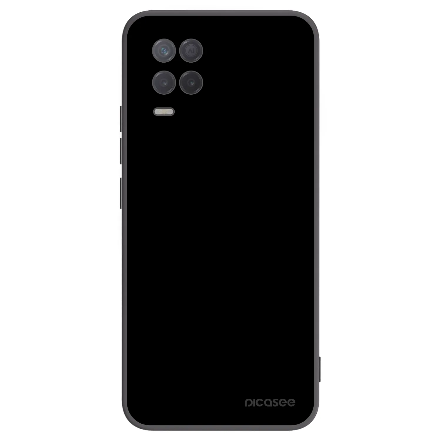 Picasee fekete szilikon tok az alábbi mobiltelefonokra Realme 8 5G - Black Bliss