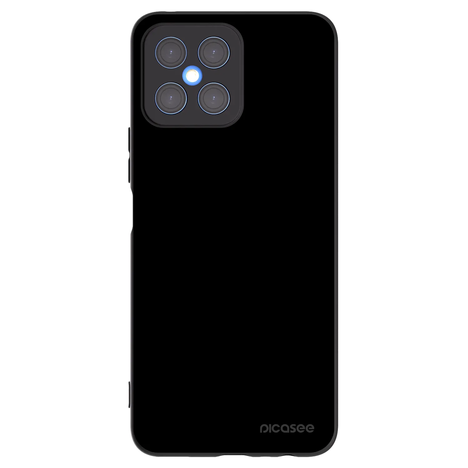Picasee fekete szilikon tok az alábbi mobiltelefonokra Honor X8 4G - Black Bliss
