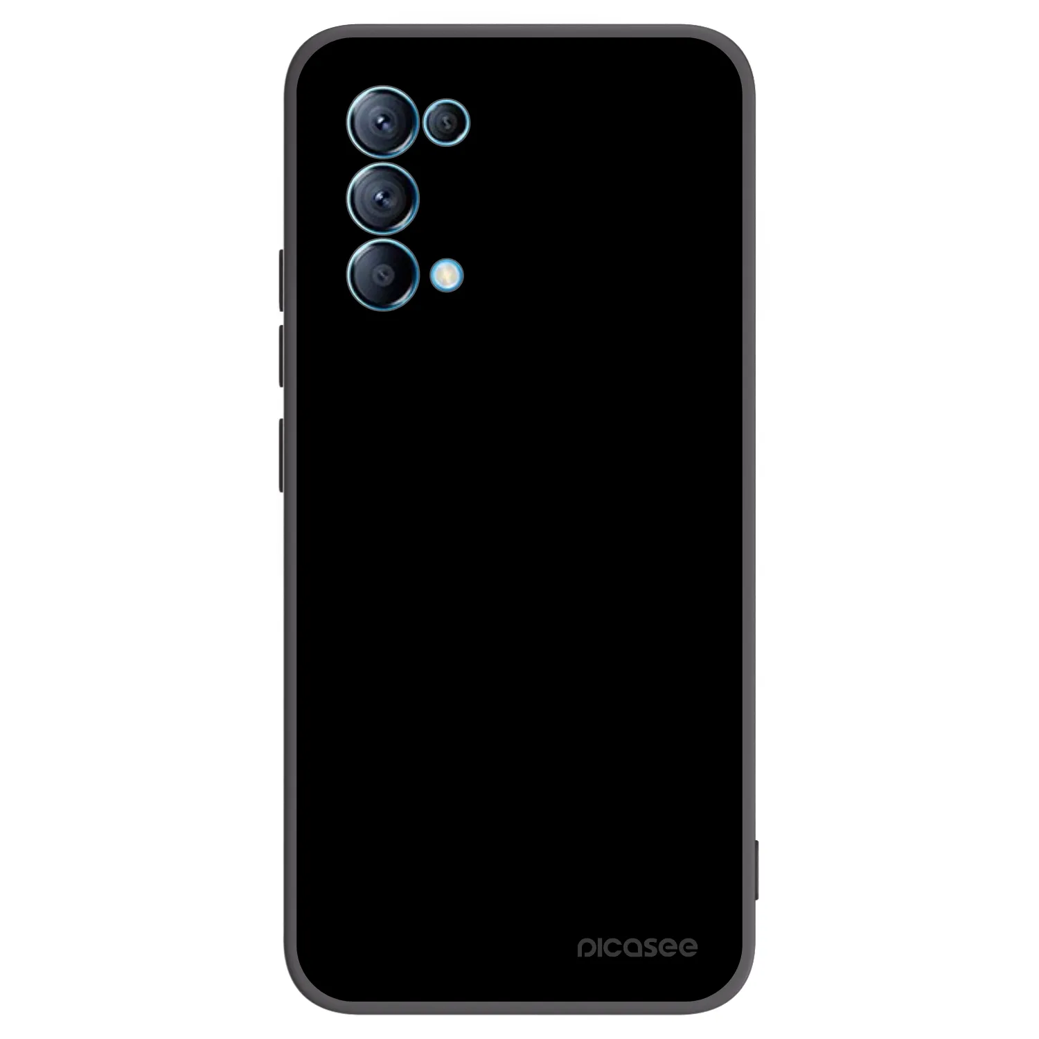 Picasee fekete szilikon tok az alábbi mobiltelefonokra OPPO Reno 5 5G - Black Bliss