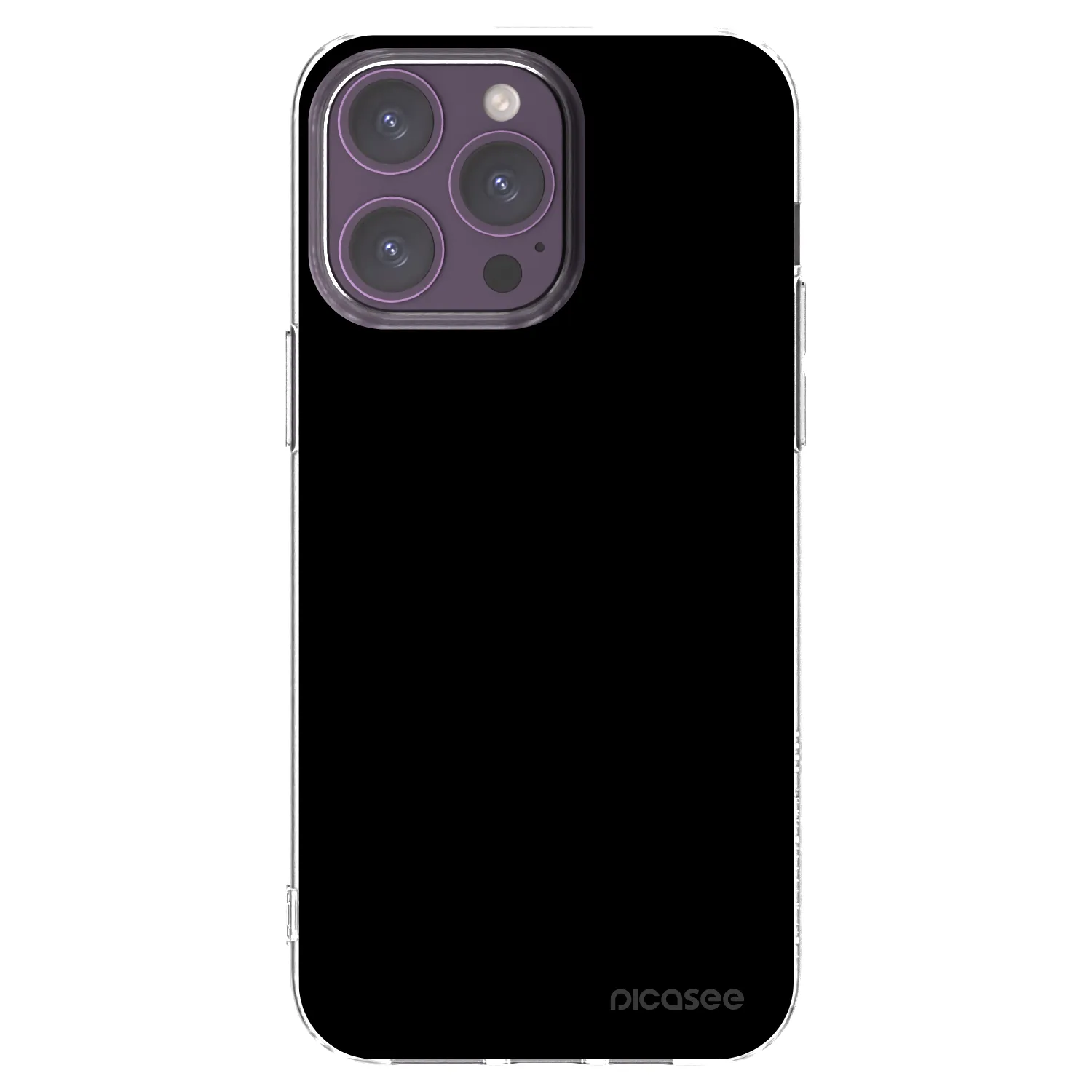 Picasee átlátszó szilikon tok az alábbi mobiltelefonokra Apple iPhone 14 Pro Max - Black Bliss