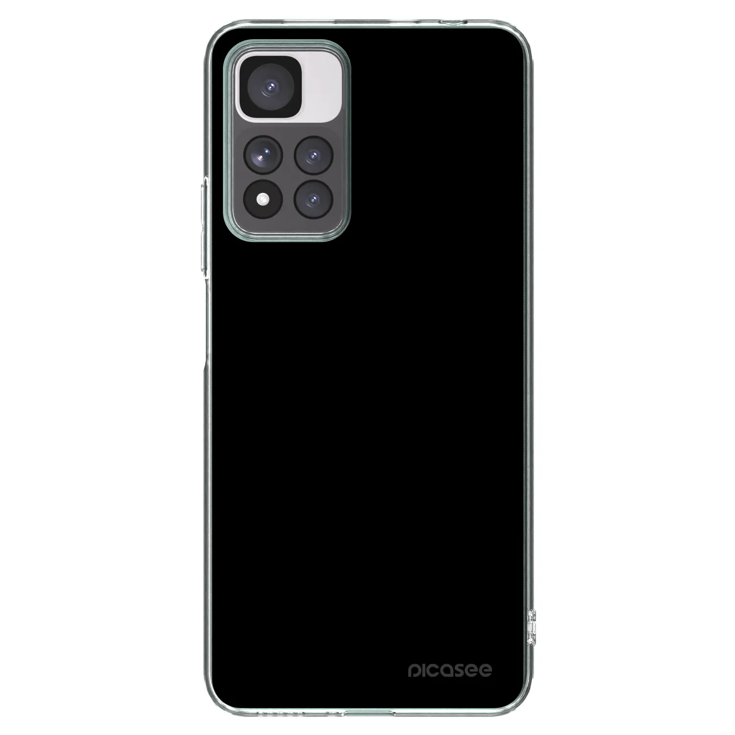 Picasee átlátszó szilikon tok az alábbi mobiltelefonokra Xiaomi Redmi Note 11 Pro+ 5G - Black Bliss
