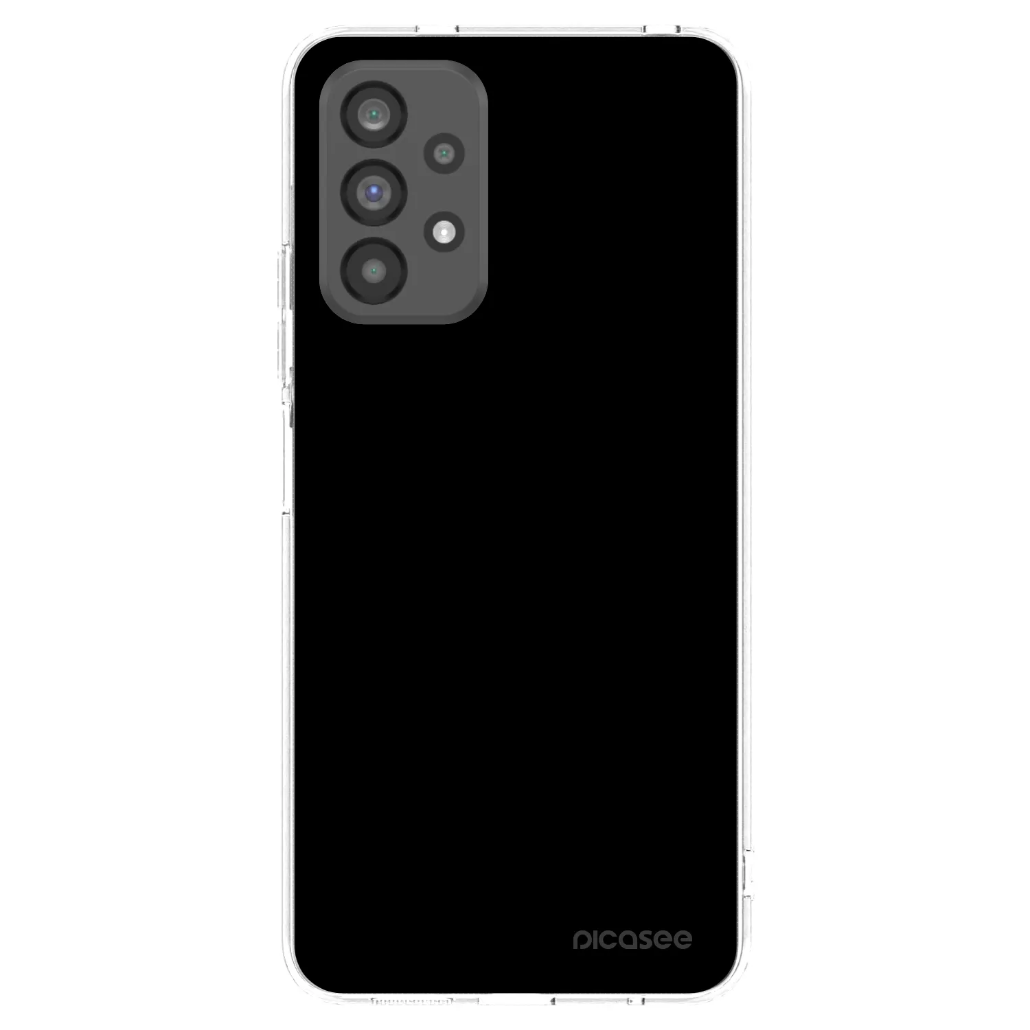 Picasee átlátszó szilikon tok az alábbi mobiltelefonokra Samsung Galaxy A73 5G - Black Bliss