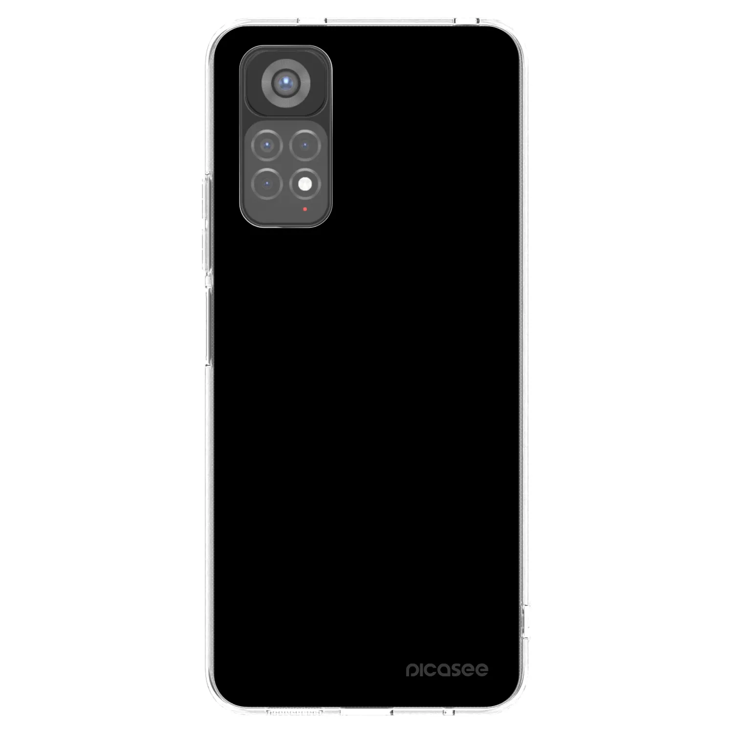 Picasee átlátszó szilikon tok az alábbi mobiltelefonokra Xiaomi Redmi Note 11S 5G - Black Bliss