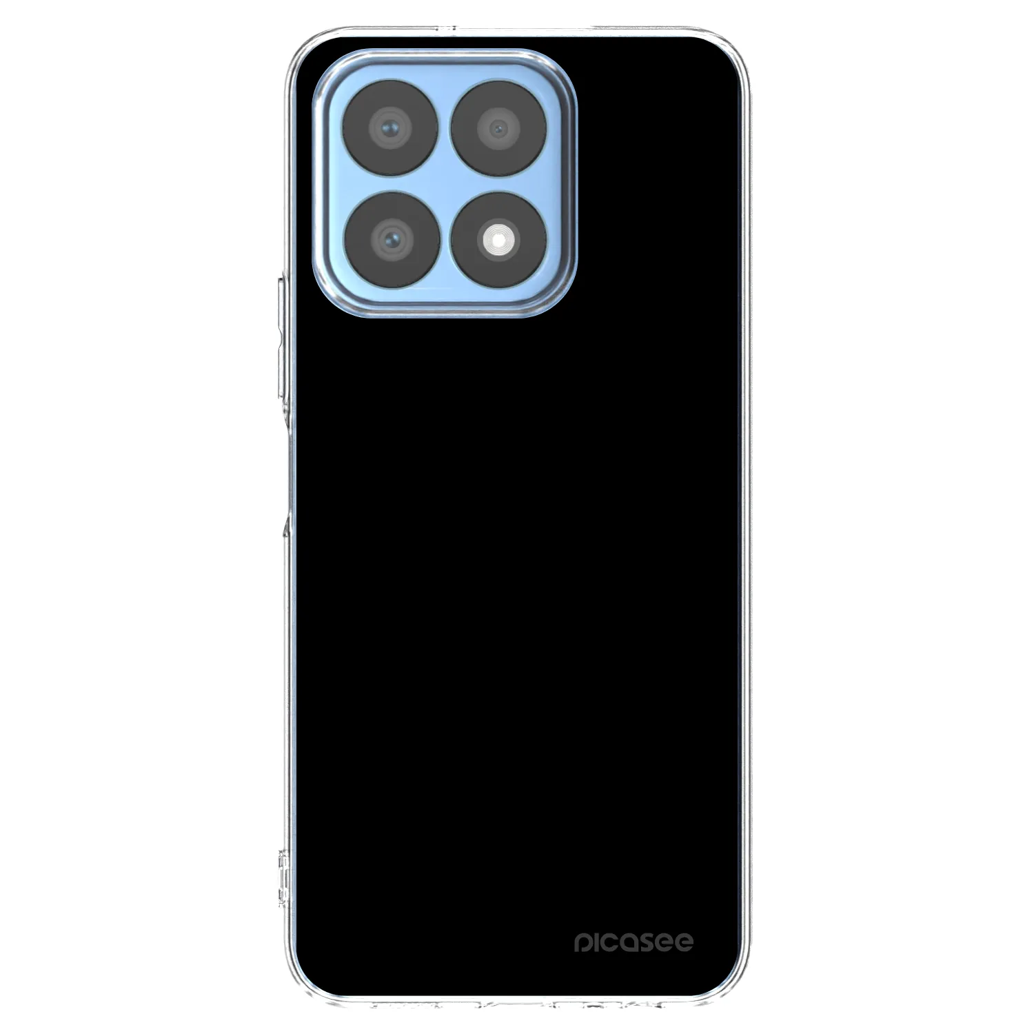 Picasee átlátszó szilikon tok az alábbi mobiltelefonokra Honor X8a - Black Bliss